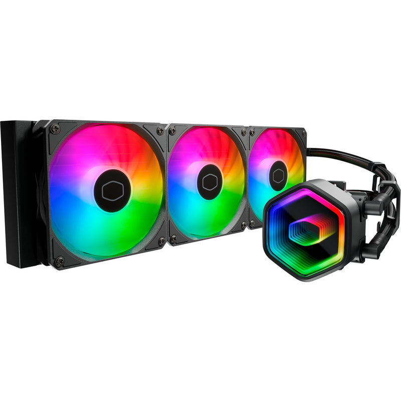Load image into Gallery viewer, Cooler master masterliquid 360 core ii argb waterkoeling (zwart, 4-pins pwm fan-connector)
