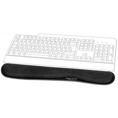 Delock wrist rest for keybord laptop polssteun (zwart)