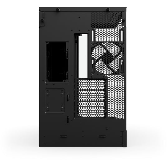Nzxt h9 flow rgb+ midi tower behuizing (zwart (mat) | 2x usb-a | 1x usb-c | rgb | tempered glass)