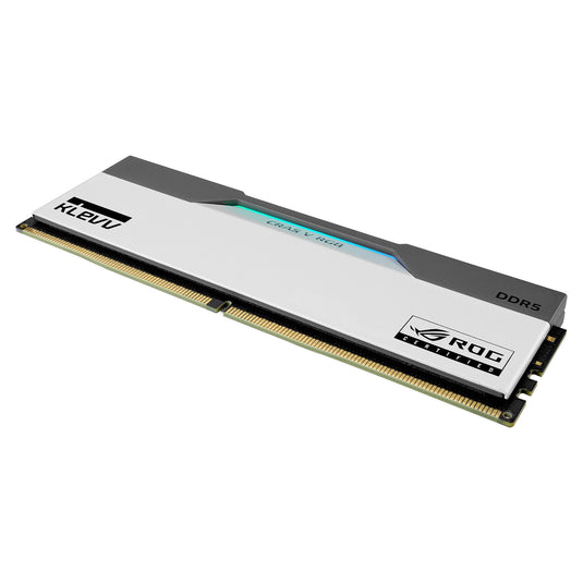 Klevv cras v rgb rog 32 gb ddr5-6200 (2x 16 gb) werkgeheugen (wit, kd5agua80-62b320p, xmp, expo)