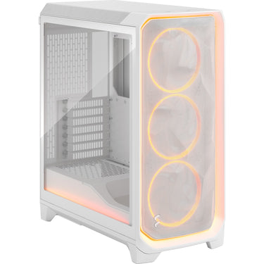 Fractal design meshify 3 ambience pro rgb midi tower behuizing (wit | 2x usb-a | 1x usb-c | rgb | tempered glass)