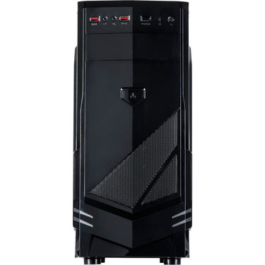 Inter-tech b-30 midi tower behuizing (zwart | 2x usb-a)