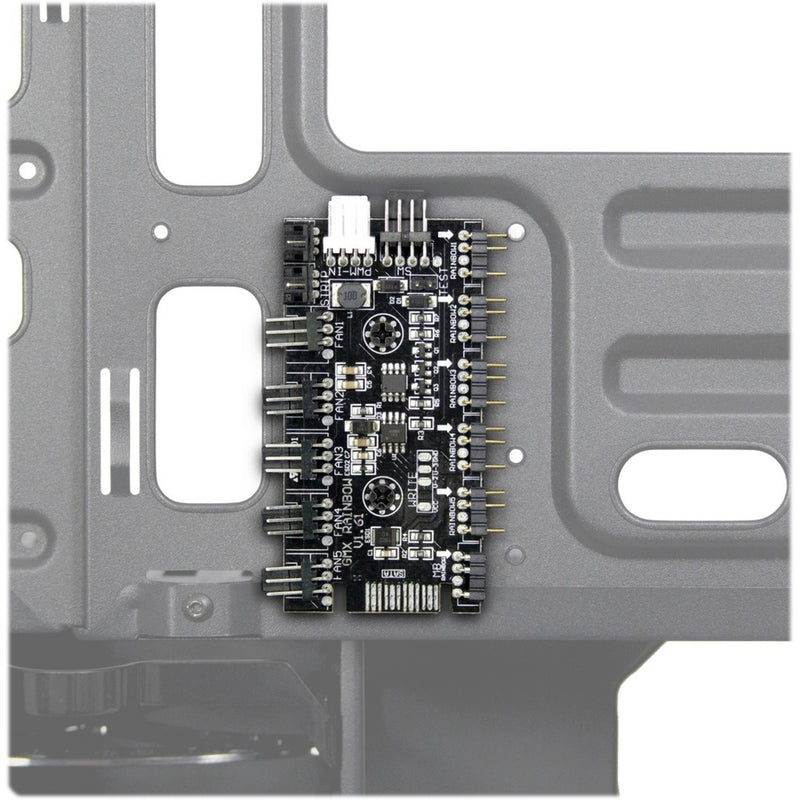 Load image into Gallery viewer, Inter-tech x-608 infinity micro midi tower behuizing (zwart | 1x usb-a | 1x usb-c | rgb | window)
