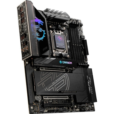Msi mpg x870e carbon wifi socket am5 moederbord (raid, 5gb-lan, 2,5gb-lan, wi-fi 7, bt, sound, atx)