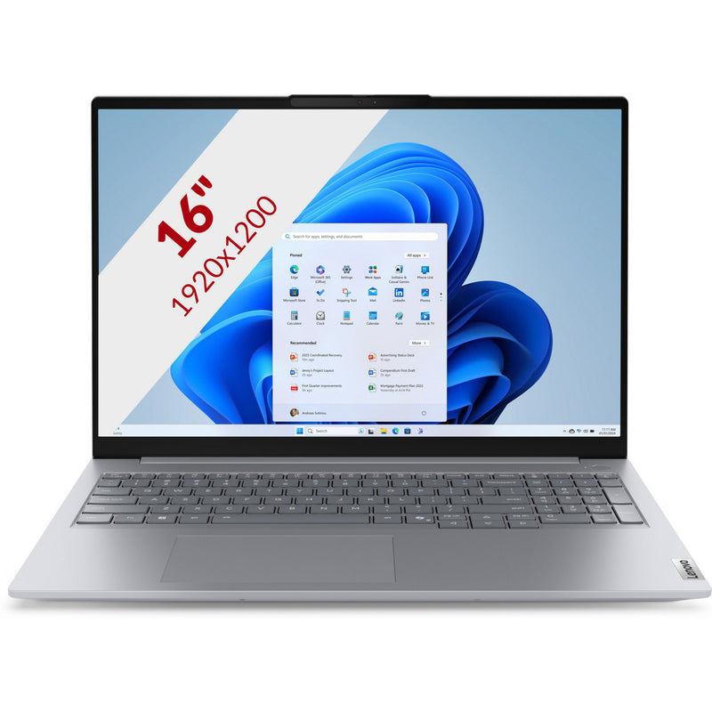 Load image into Gallery viewer, Lenovo thinkbook 16 g8 irl (21sh00g0mh) 16 laptop (grijs | core i5-13420h | uhd graphics | 16 gb | 512 gb ssd)
