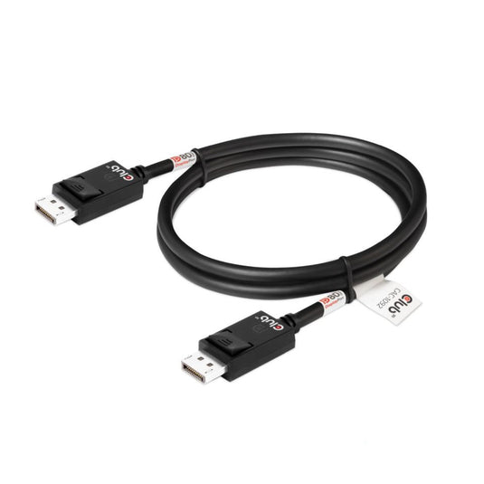 Club 3d gecertificeerde displayport 2.1 kabel (zwart, 1,6 meter, 10k)