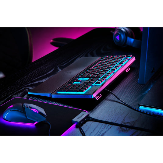 Razer ornata v3 x low profile, gaming toetsenbord (zwart, us lay-out, membraan, rgb leds, abs)