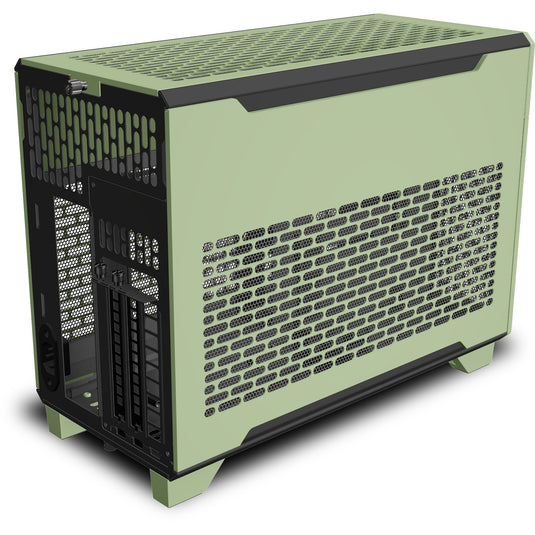 Thermaltake tr100 matcha green mini tower behuizing (lichtgroen | 2x usb-a | 1x usb-c)