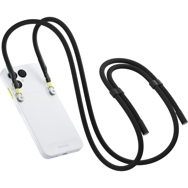 Load image into Gallery viewer, Fairphone (gen. 6) telefoonkoord smartphonehouder (zwart)
