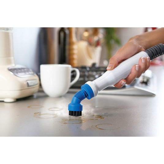 Black+decker fsmh1321 1600w steam-mop met 6 accessoires stoomreiniger (wit blauwgrijs)