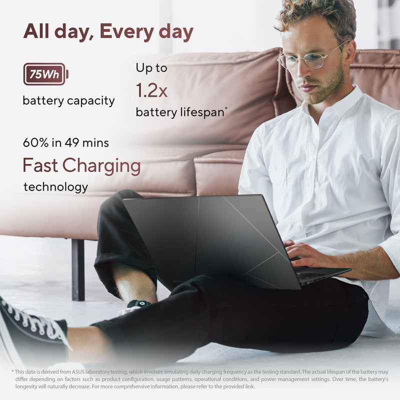 Afbeelding laden in galerijviewer, Asus zenbook 14 um3406ga-qd031w 14 copilot+ laptop (zwart | ryzen ai 7 445 | radeon 840m | 32 gb | 1 tb ssd)
