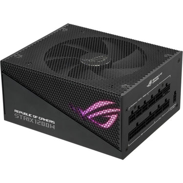 Asus rog strix gold aura edition modulaire 1200 watt voeding (zwart, 1x 12vhpwr, 4x pcie)