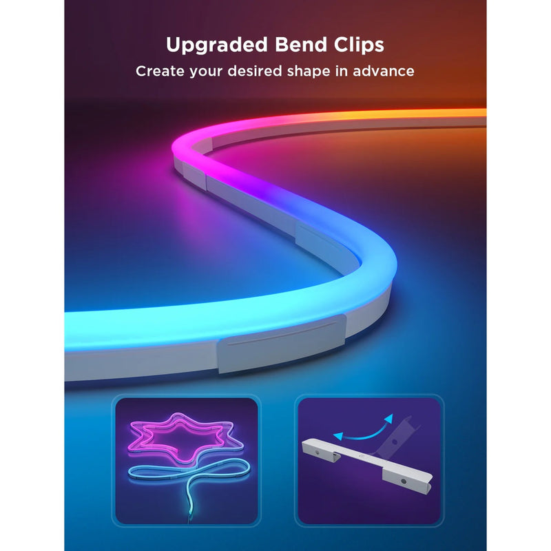 Load image into Gallery viewer, Govee slimme witte neon ledstrip 4m matter rgbic - extra flexibel
