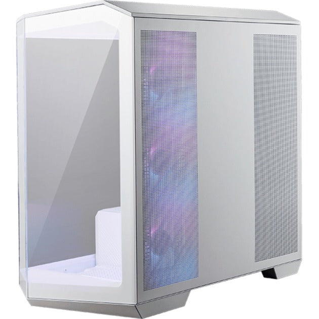 Load image into Gallery viewer, Msi mag pano m100r pz midi tower behuizing (wit | 1x usb-a | 1x usb-c | rgb | tempered glass)
