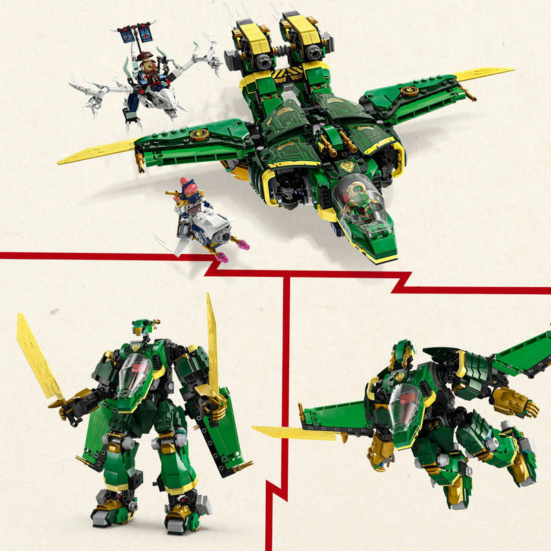 Load image into Gallery viewer, Lego ninjago - lloyds vliegtuigmecha constructiespeelgoed (71845)
