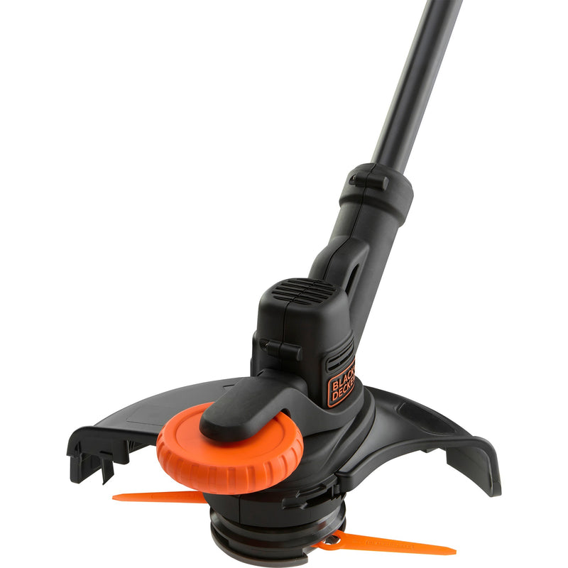 Load image into Gallery viewer, Black+decker 18v trimmer met 2 messen en accu grastrimmer (zwart oranje, 25 cm, accu inbegrepen)
