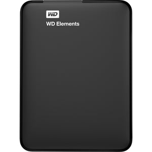 Wd elements portable 1 tb externe harde schijf (zwart, buzg0010bbk-wesn, micro-usb-b 3.2 (5 gbit s))