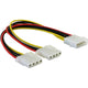 Delock y-kabel power > 2x 4pin molex