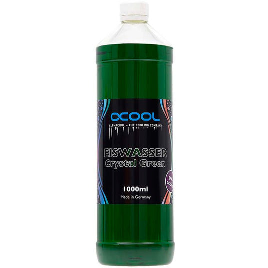Alphacool eiswasser crystal green uv-actief koelmiddel (groen, 1000 ml)