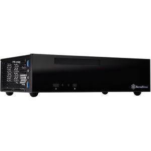 Silverstone sst-ml09b htpc behuizing (zwart | 2x usb-a)