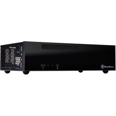 Silverstone sst-ml09b htpc behuizing (zwart | 2x usb-a)