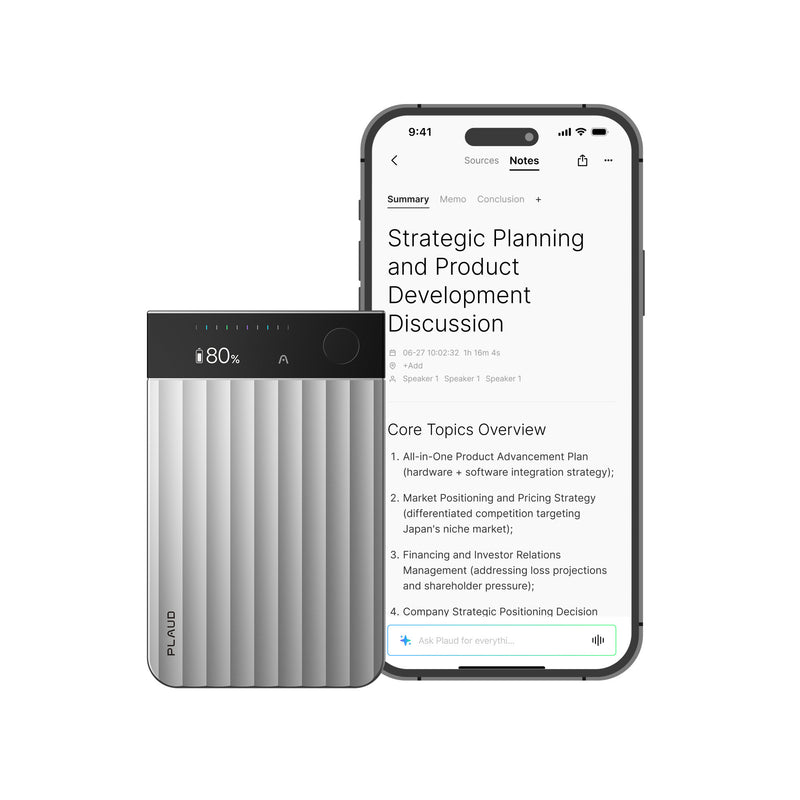 Load image into Gallery viewer, Plaud note pro dicteerapparaat (zilver, 64 gb, bluetooth (ble 5.4), dual-band wi-fi (2.4ghz 5ghz))
