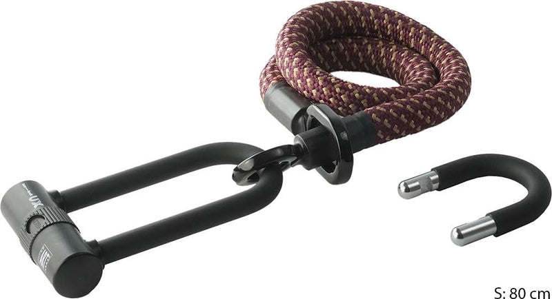 Load image into Gallery viewer, Texlock eyelet u x - u-lock incl. textile cable with steel core
