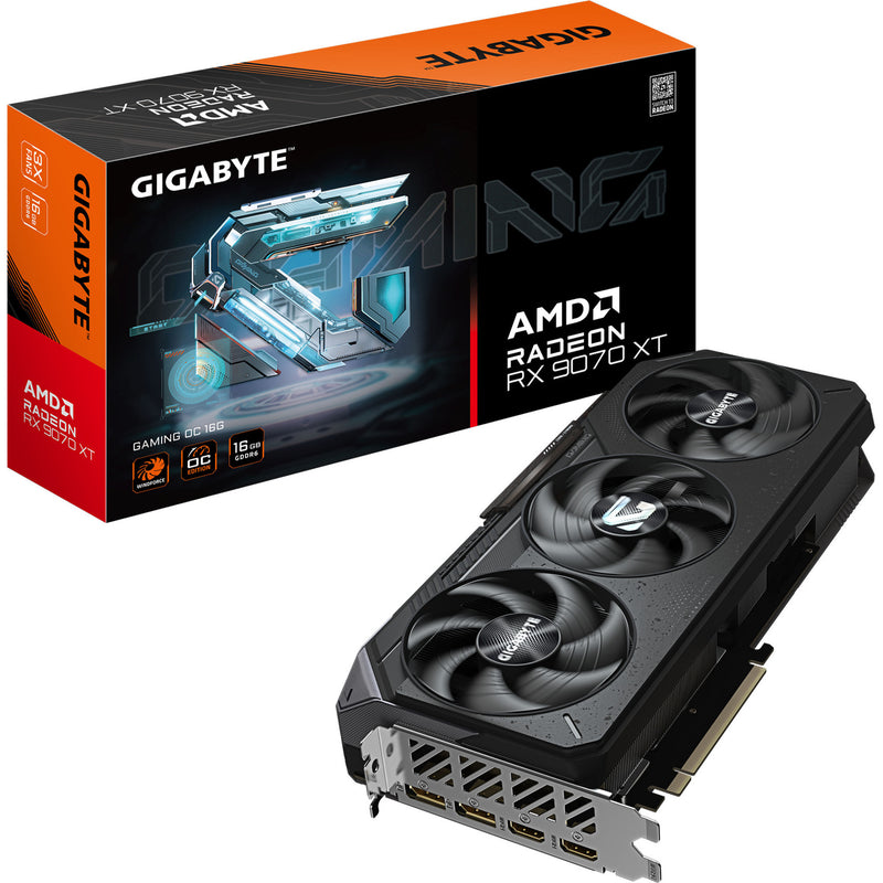 Load image into Gallery viewer, Gigabyte radeon rx 9070 xt gaming oc 16g grafische kaart (zwart, 2x displayport, 2x hdmi 2.1, rdna4)
