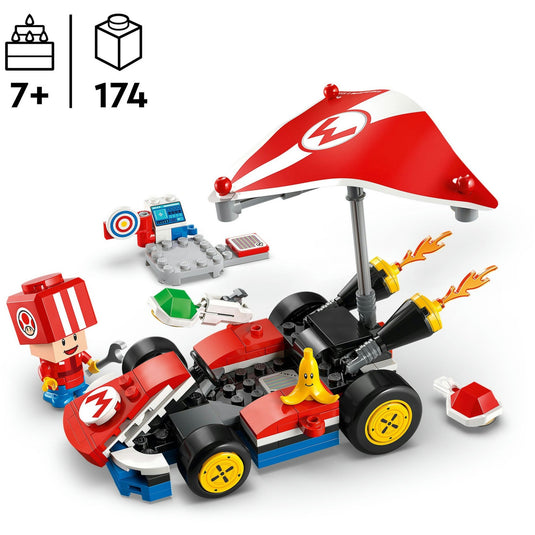 Lego super mario - mario kart - standaardkart constructiespeelgoed (72032)