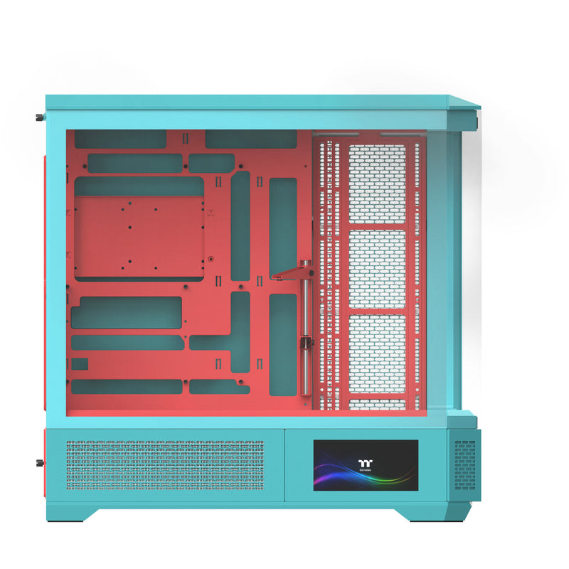 Afbeelding laden in galerijviewer, Thermaltake view 600 tg mint strawberry big tower behuizing (mint bes | 2x usb-a | 1x usb-c | tempered glass)
