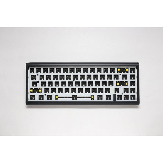 Ducky projectd tinker 65 met qmk via, toetsenbord (zwart wit, us lay-out, barebone. rgb led, hot-swappable, gasket mount, 65%)