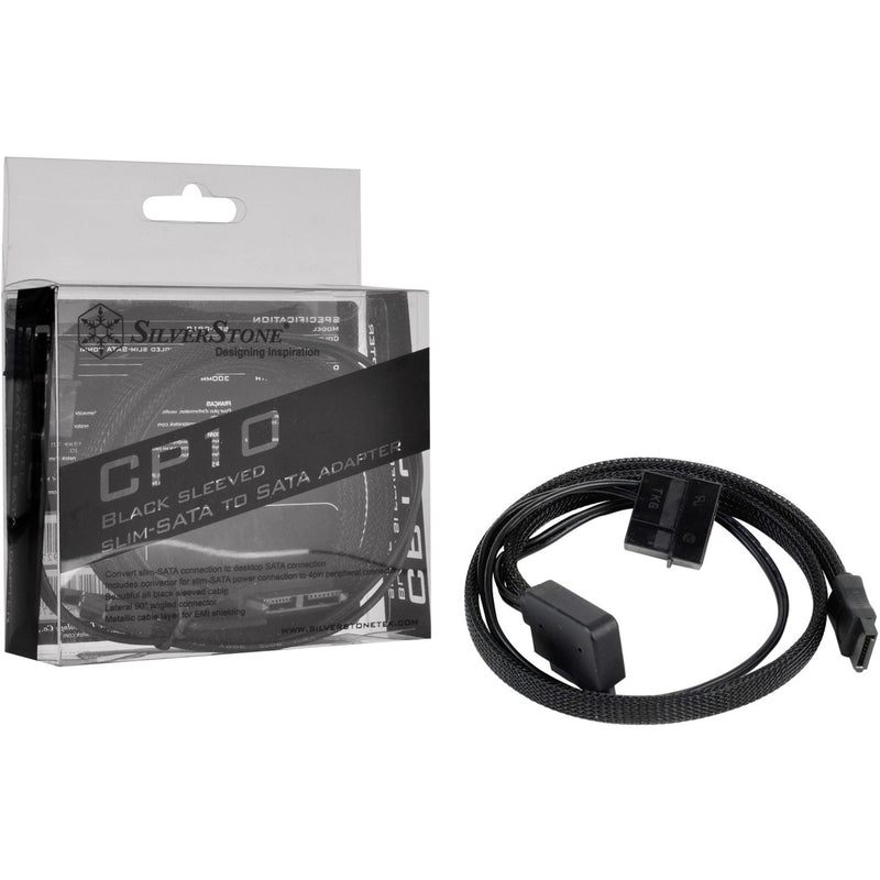 Load image into Gallery viewer, SilverStone SilverStone Slim SATA 2-in-1 Datakabel + Stroomadapter
