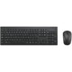 Kensington km150 eq wireless desktop set desktopset (zwart, us lay-out (qwerty), membraan, 100%, 1200 dpi)