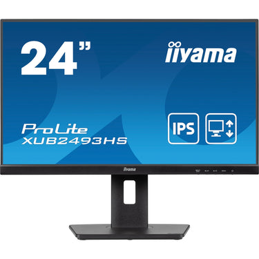 Iiyama prolite xub2493hs-b6 23.8 monitor (zwart, hdmi, displayport)