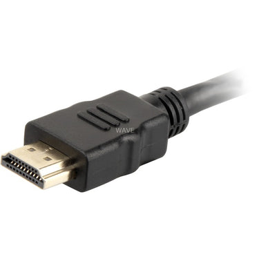Sharkoon high speed hdmi kabel met ethernet (zwart, 2 meter, 4k, verguld)