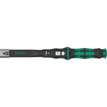 Wera click-torque x 7 draaimomentsleutel voor insteekgereedschappen (zwart groen, 10-100 nm)
