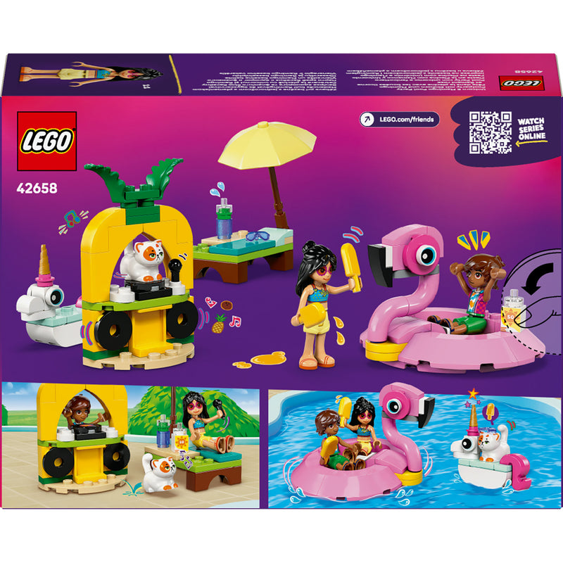 Load image into Gallery viewer, Lego friends 42658 zwembadfeestje met flamingo en eenhoorn
