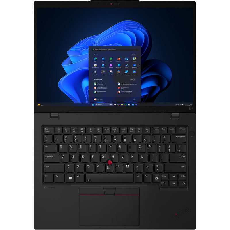 Load image into Gallery viewer, Lenovo thinkpad l14 gen 6 intel (21s6002dmh) 14 laptop (zwart | core ultra 7 255u | intel® graphics | 16 gb | 512 gb ssd)
