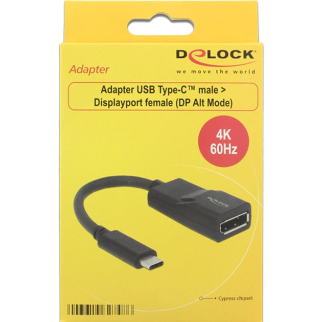 Load image into Gallery viewer, Delock usb-c > displayport adapter (zwart, dp alt mode, 4k 60 hz)
