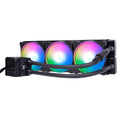 Alphacool eisbaer pro hpe aurora 360 cpu aio waterkoeling (zwart, argb, 4-pin pwm)
