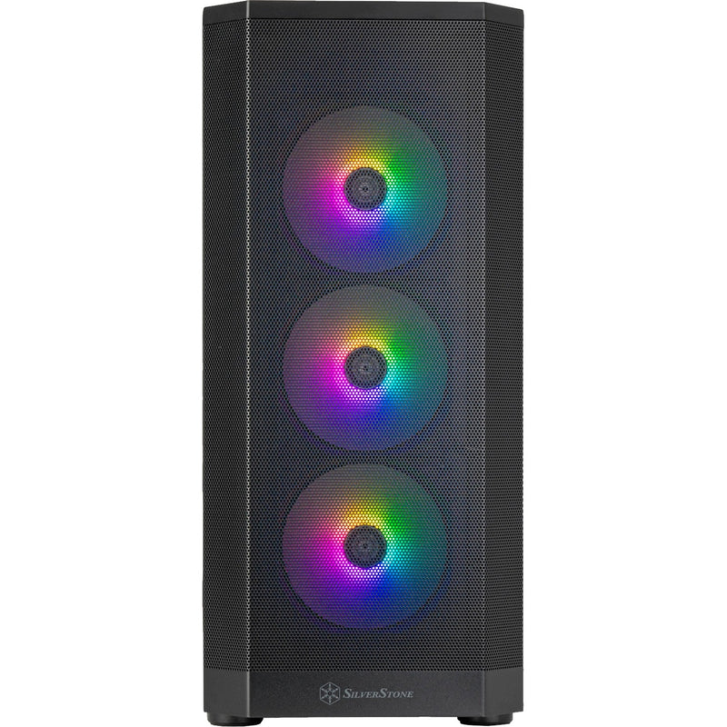 Load image into Gallery viewer, Silverstone fara 514x midi tower behuizing (zwart | 2x usb-a | 1x usb-c | rgb | tempered glass)
