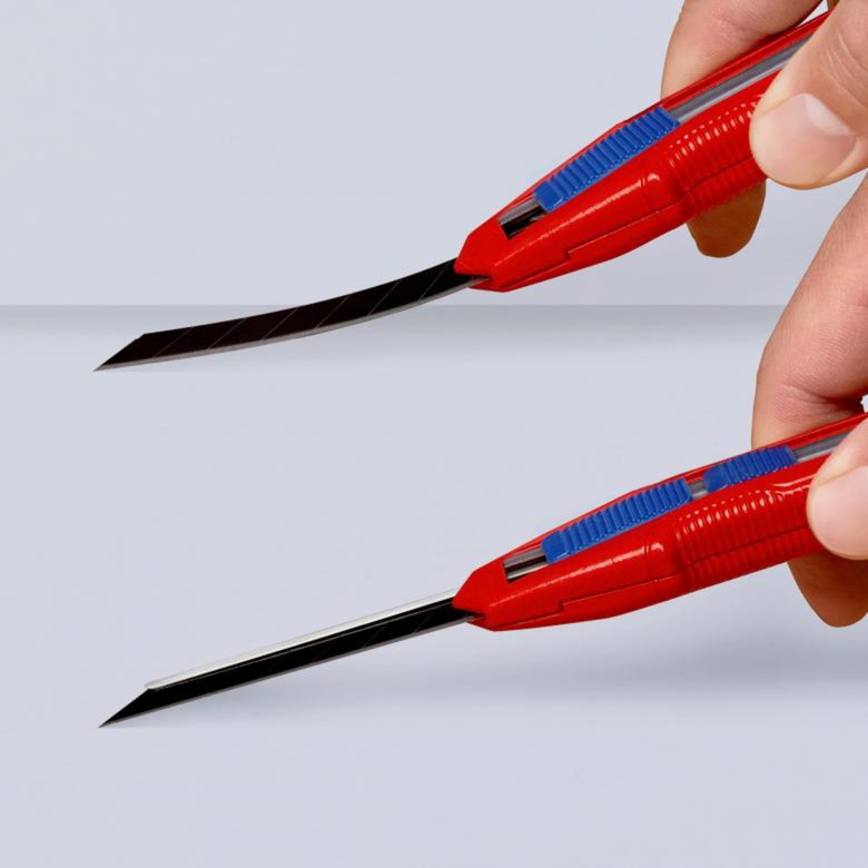 Load image into Gallery viewer, Knipex cutix universele mes stanleymes (rood blauw, incl. 2 mesbladen)
