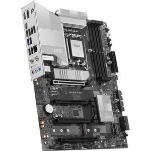 Msi pro b860-p wifi socket 1851 moederbord (zilver, raid, 5gb-lan, wi-fi 7, bt, sound, atx)