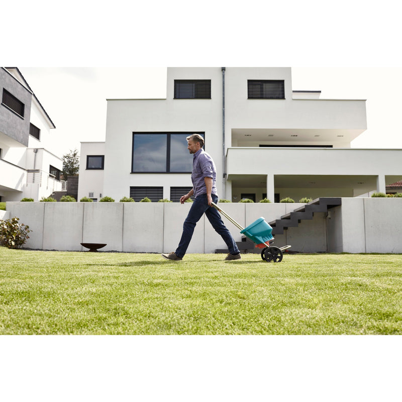 Load image into Gallery viewer, Gardena strooiwagen xl strooiapparatuur (turquoise zwart, 436-20)
