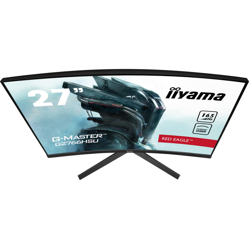 Load image into Gallery viewer, Iiyama g-master red eagle g2766hsu-b1 27 curved gaming monitor (zwart, 2x hdmi, displayport, 2x usb-a, usb-b, 165 hz)
