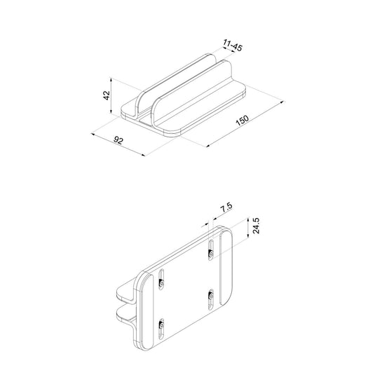 Neomounts nsls300silver laptophouder 11-17 standaard (zilver)