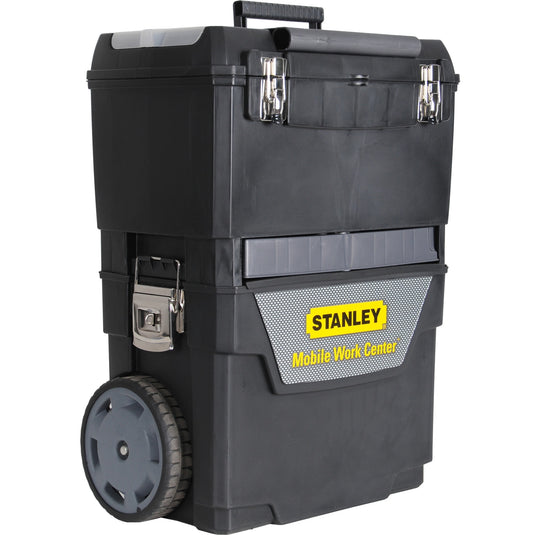 Stanley mobile work center 2in1 gereedschapskist (zwart grijs)