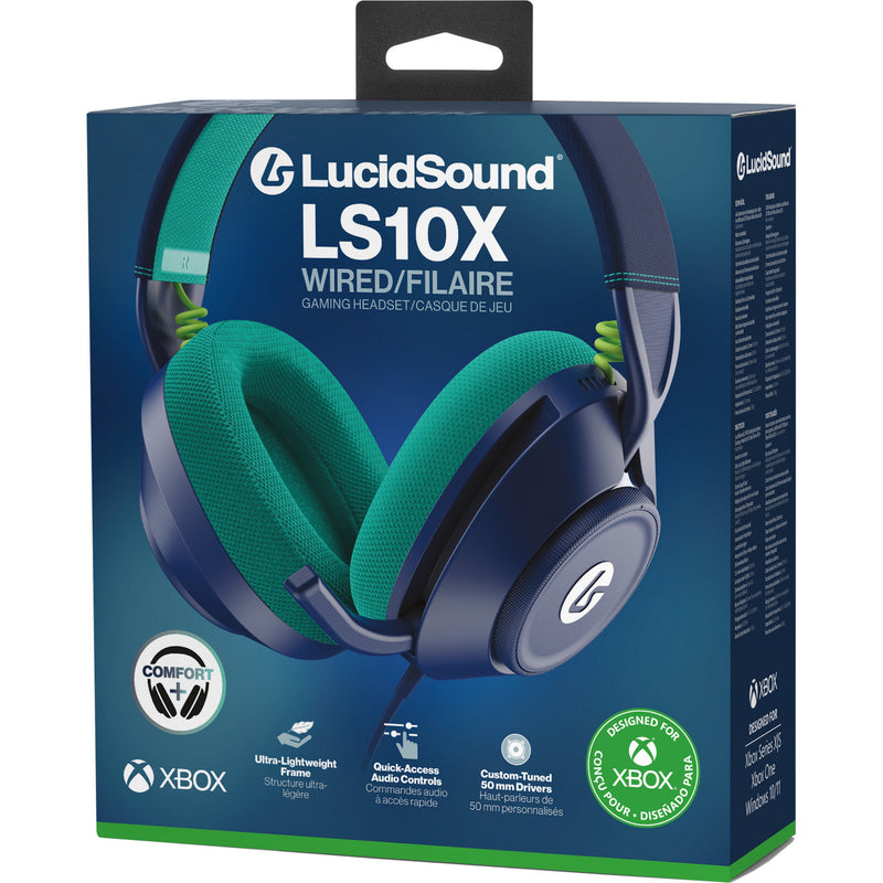 Load image into Gallery viewer, Powera lucidsound ls10x gen 2 bedrade gamingheadset - mariner blue over-ear gaming headset (donkerblauw lichtblauw, xbox series x|s, xbox one, pc)
