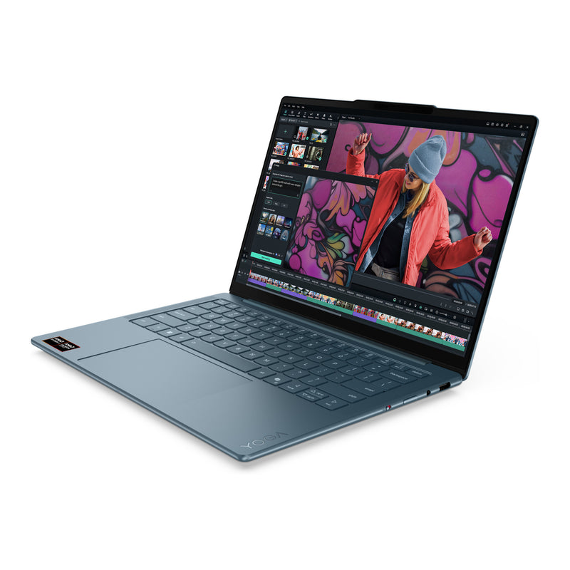 Load image into Gallery viewer, Lenovo yoga slim 7 14akp10 (83jy0083mh) 14 copilot+ laptop (blauwgroen | ryzen ai 7 350 | radeon 860m | 16 gb | 512 gb ssd)
