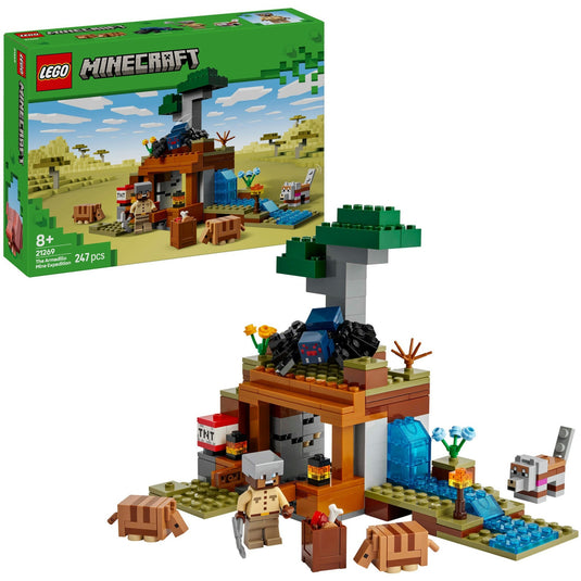Lego minecraft 21269 de gordeldieren bij de mijn